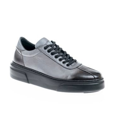 Leather Gradient Bowling Style Sneakers // Gray (Euro: 39)