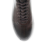 Leather Bowling Style Sneakers // Brown (Euro: 41)