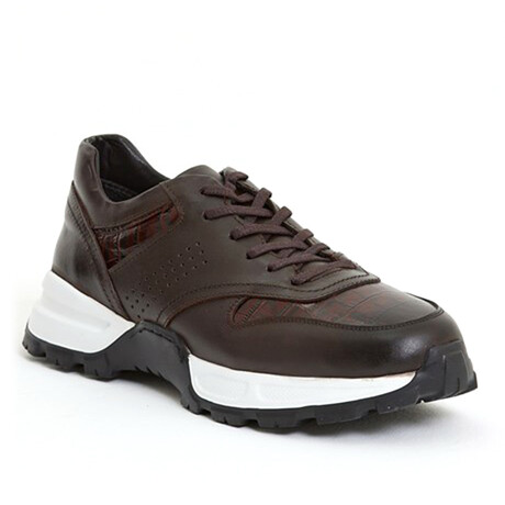 Leather Sport Sneakers // Brown (Euro: 39)