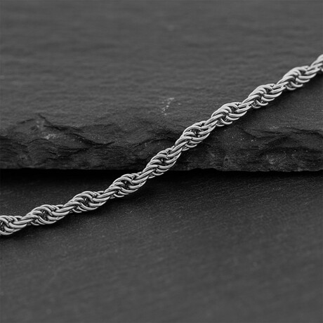 Helix Chain Necklace // Silver