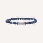 Natural Ned Round Gemstone Bracelet // Blue (M)