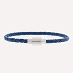 Luke Landon Nappa Leather Bracelet // Blue (L)