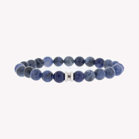 Round Gemstone Bracelet // Blue (S)