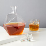 Seneca Crystal Faceted Liquor Decanter