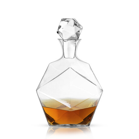 Seneca Crystal Faceted Liquor Decanter