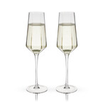 Seneca Crystal Champagne Flutes // Set of 2