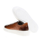 Leather Bowling Style Sneakers // Tan (Euro: 42)