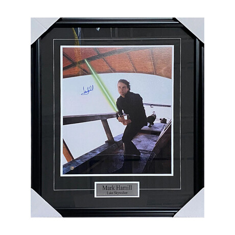Mark Hamill Framed Autographed "Star Wars" 8X10 Photo (Stormtrooper)