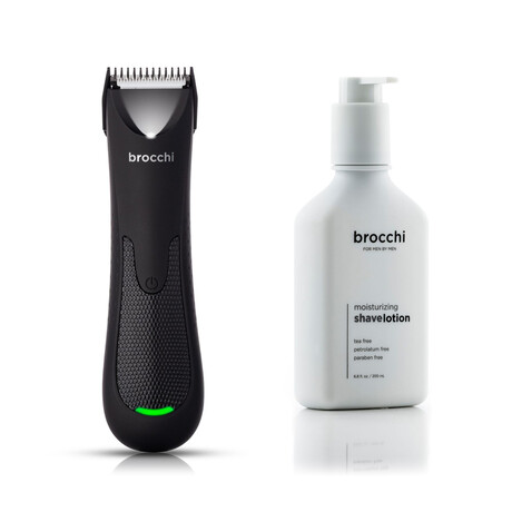 Precision Edge Trimmer // Waterproof  Body Trimmer & Shave Lotion Set