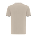 Tricot Tipped Polo Shirt // Beige (M)