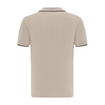 Tricot Tipped Polo Shirt // Beige (S)