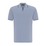 Tricot Tipped Polo Shirt // Light Blue (XL)