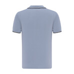 Tricot Tipped Polo Shirt // Light Blue (M)