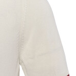 Tricot Tipped Polo Shirt // Ecru (XL)