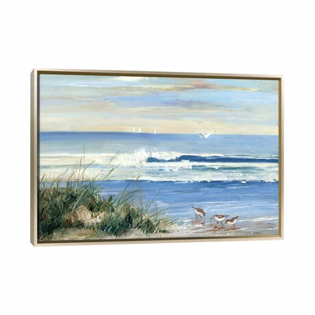 Beach Combers by Sally Swatland (18"H x 26"W x 1.5"D)