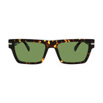 Ferragamo Mens SF1086S 219 Square Sunglasses // Tortoise + Green