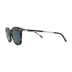 Ferragamo Mens SF1015S 003 Pilot Sunglasses // Grey Stripe + Blue