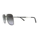 Ferragamo Mens SF266S 081 Pilot Sunglasses // Light Ruthenium + Grey gradient