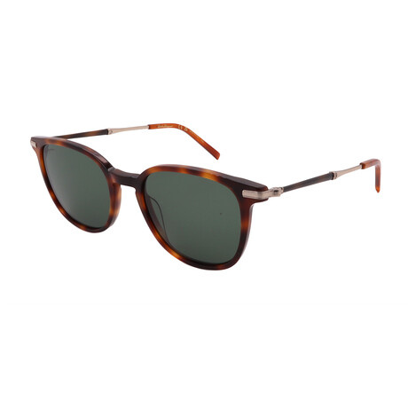 Ferragamo Mens SF1015S 214 Pilot Sunglasses // Tortoise + Green