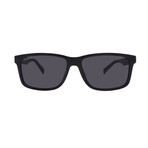 Ferragamo Mens SF938S 962 Square Sunglasses // Black Blue + Gray
