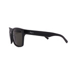 Ferragamo Mens SF959S 001 Square Sunglasses // Black + Gray
