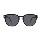 Ferragamo Mens SF993S 001 Pilot Sunglasses // Black + Gray Gradient