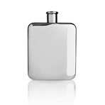 Harrison // Stainless Steel Flask in Silver