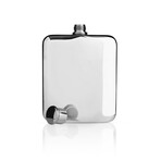 Harrison // Stainless Steel Flask in Silver