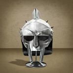 Silver Gladiator Spike Helmet