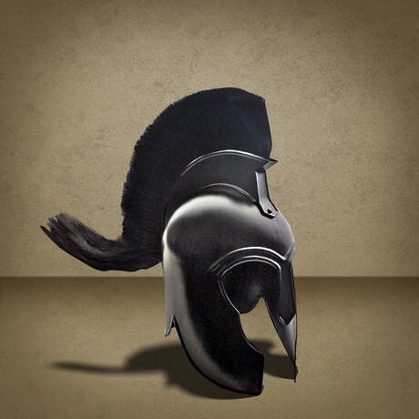 Trojan Corinthian Black Helmet