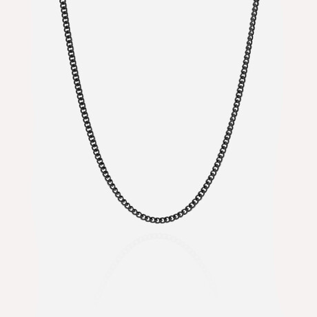 Minimal Chain Necklace // Black