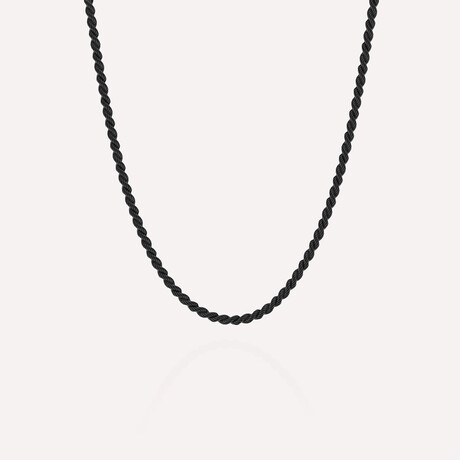Helix Chain Necklace // Black