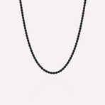 Helix Chain Necklace // Black