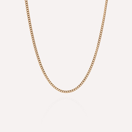 Minimal Chain Necklace // Gold