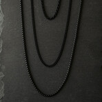 Minimal Chain Necklace // Black