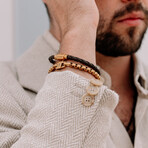 Urban Edge Box Chain Bracelet // Gold (M)