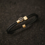 Riptide Rope Bracelet // Black + Gold (M)