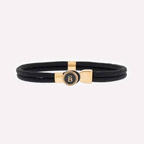Riptide Rope Bracelet // Black + Gold (S)
