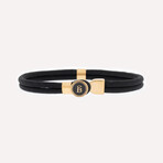 Riptide Rope Bracelet // Black + Gold (M)