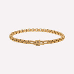 Urban Edge Box Chain Bracelet // Gold (S)