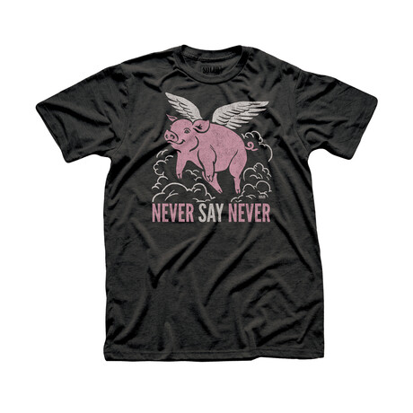 Never Say Never T-Shirt // Dark Charcoal (XS)