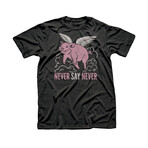 Never Say Never T-Shirt // Dark Charcoal (3XL)