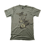 F Bombs T-Shirt // Triblend Olive (L)
