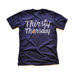 Thirsty Thursday T-Shirt // Navy (L)