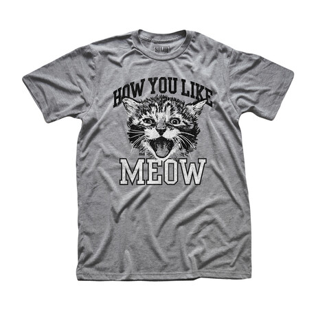 How You Like Meow T-Shirt // Triblend Gray (XS)