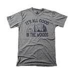 It S All Good In The Woods T-Shirt // Triblend Gray (3XL)