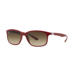 Ray-Ban Unisex Liteforce Sunglasses // Gloss Amaranth + Gradient Brown