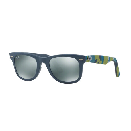 Ray-Ban Unisex Wayfarer Sunglasses // Urban Camoflauge + Gray-Silver Mirror