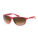 Ray-Ban Unisex Liteforce Sunglasses // Matte Amaranth + Gradient Brown