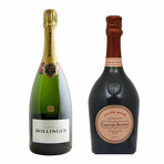 Laurent-Perrier Champagne, Cuvee Rose 750ml + Bollinger, Special Cuvée Brut 750 ml // 2 Bottle Set